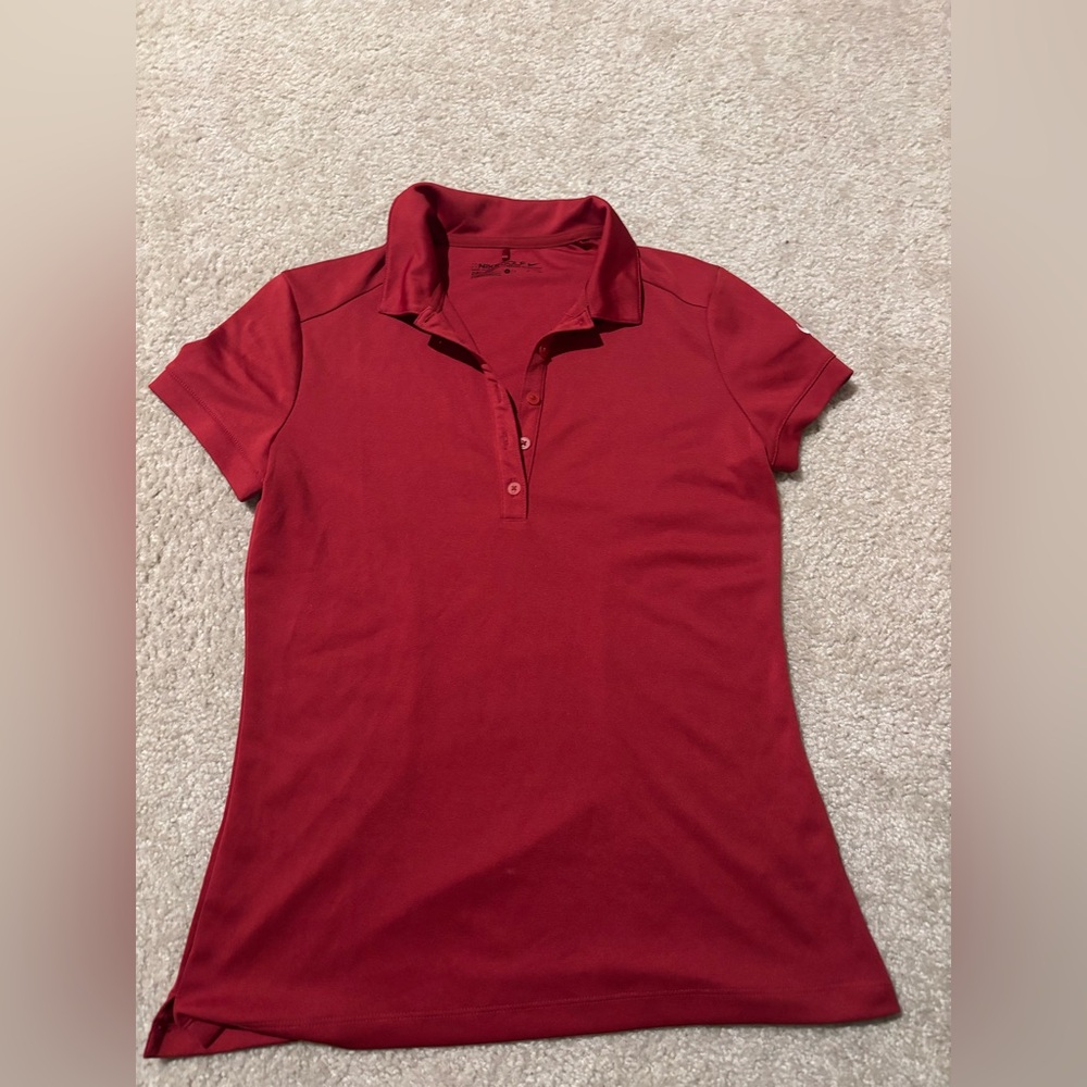 Nike Women's Crimson Short Sleeve Polo